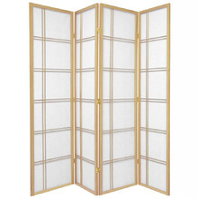 4 Panel Cross Room Divider Screen